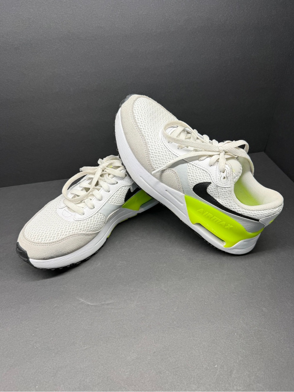 Nike White, Cream & Volt Low-Top Running Sneakers